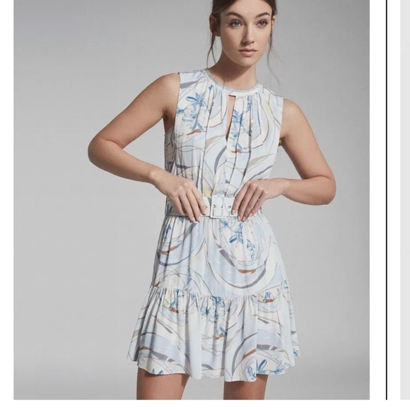 Reiss Vienna Swirl Dress sz 6 - Picture 2 of 9